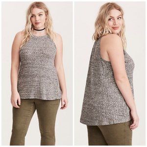 Torrid Women's 3 Top Silver/Gray Silky Shinny Tank